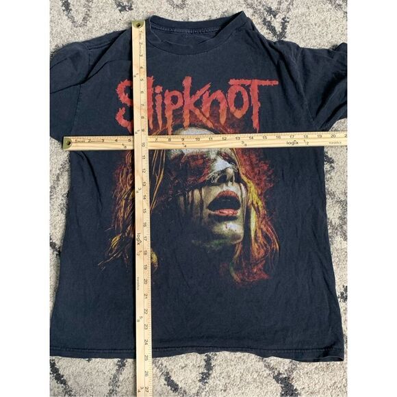 Nice men Vintage 2000’s Slipknot Rock Band Black Red Tee (Medium) some wear smal - Picture 5 of 5